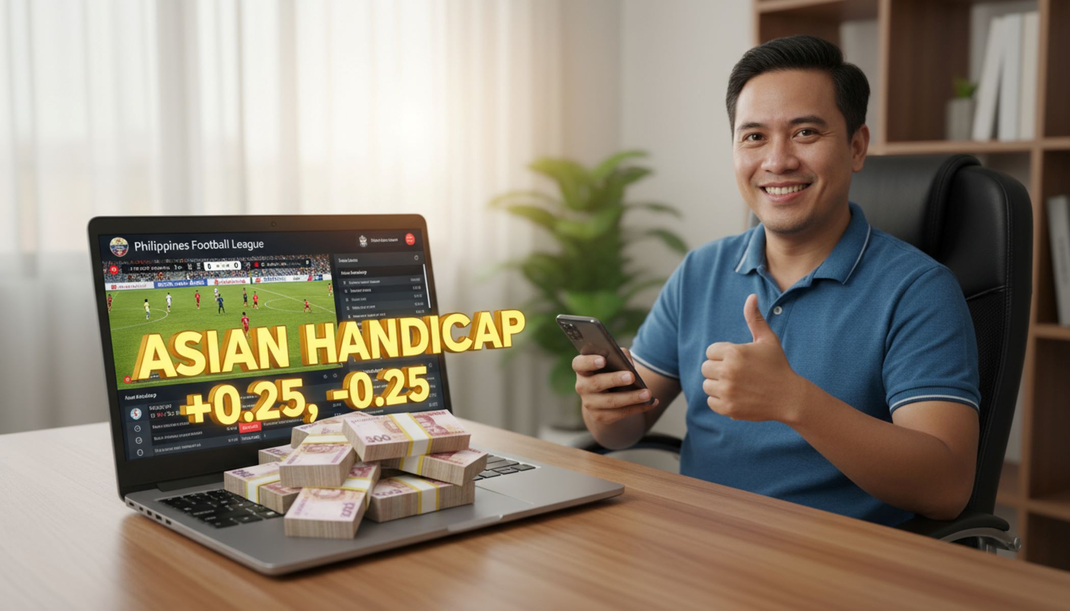 Asian handicap markets in football betting